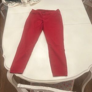 Maurices Vibrant Red Skinny Pants